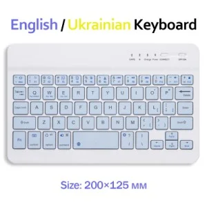 Клавіатура BeCover Bluetooth UA Light Blue (713410)