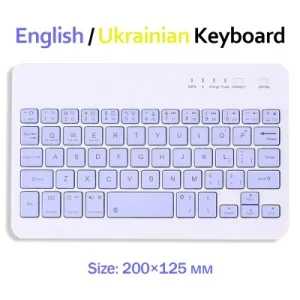 Клавіатура BeCover Bluetooth UA Purple (713409)