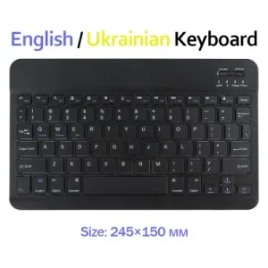 Клавіатура BeCover (245х150 мм) Bluetooth UA Black (713405)