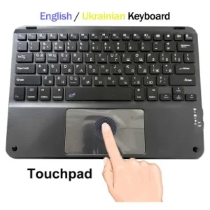 Клавіатура BeCover (265х185 мм) with TouchPad Bluetooth UA Black (713401)