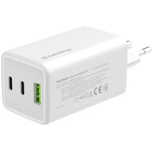 Зарядное устройство ColorWay C101B GaN Mini 100W PD PPS 2xUSB-C + USB-A white (CW-CHS061PD-WT)