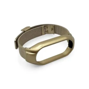 Ремешок для фитнес браслета BeCover Metal для Xiaomi Mi Smart Band 10 Gold (713625)
