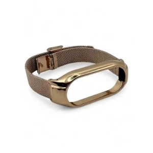 Ремешок для фитнес браслета BeCover Metal для Xiaomi Mi Smart Band 10 Rose Gold (713626)