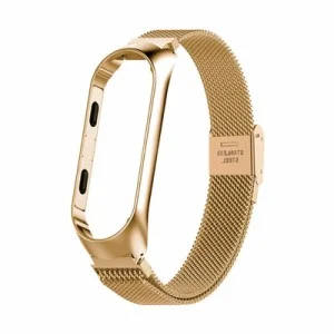 Ремешок для фитнес браслета BeCover Metal для Xiaomi Mi Smart Band 8 Gold (709359)