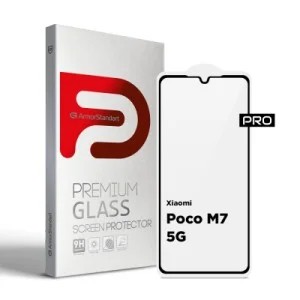 Скло захисне Armorstandart Pro Xiaomi Poco M7 5G Black (ARM85175)