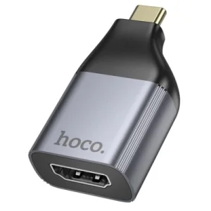 Переходник USB-C to HDMI F gray HOCO (6942007645584)