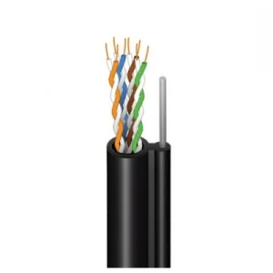 Кабель сетевой FinMark FTP CAT5e 4P 24AWG PE-MR B 305m Drum, внешний, трос 7х0,5 мм (279681)