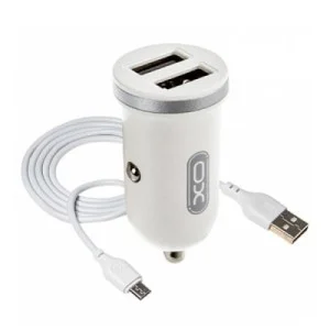 Зарядний пристрій XO 2xUSB 2.1A + cable USB to Micro 5P white (TZ08-M-WH)