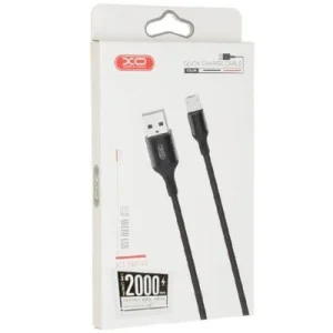 Дата кабель USB 2.0 AM to Micro 5P 2.0m 1.5A braided black XO (NB143-M2-BK)