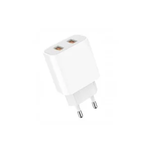 Зарядний пристрій Denmen 2xUSB 2.4A white (DM-DC05-WH)