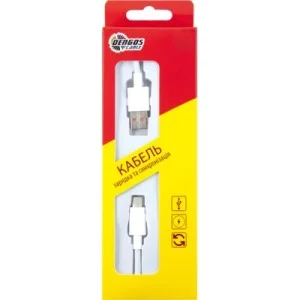 Дата кабель USB 3.0 AM to USB-C 1.0m 4A QC3.0 white Dengos (PLS-TC-4A-WHITE)