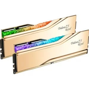 Модуль пам'яті для комп'ютера DDR5 32GB (2x16GB) 6000 MHz Trident Z5 Royal Gold G.Skill (F5-6000J2836G16GX2-TR5G)