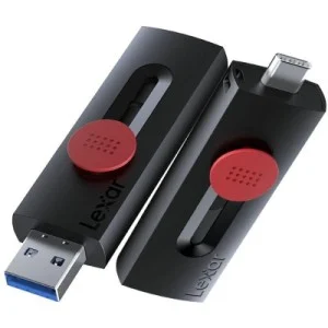 USB флеш накопичувач Lexar 256GB JumpDrive Dual Drive D300 USB/Type-C3.2 (LJDD300256G-BNBNG)