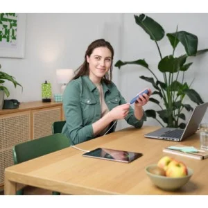 Батарея универсальная Trust 10000mAh Primo ECO, 2хUSB-A/USB-C, 15W, blue (25028_TRUST)