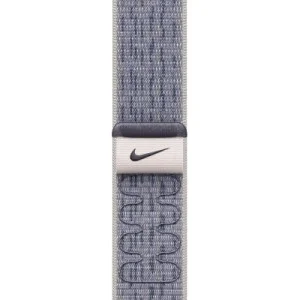 Ремінець до смарт-годинника Apple 46mm Grey/Blue Nike Sport Loop (MXU13ZM/A)