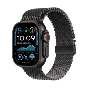 Ремешок для смарт-часов Apple 49mm Black Titanium Milanese Loop - Medium (MXKG3ZM/A)