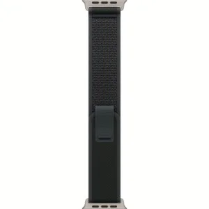 Ремешок для смарт-часов Apple 49mm Black Trail Loop - M/L - Natural Titanium Finish (MXTR3ZM/A)