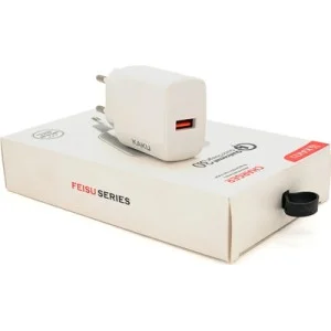 Зарядное устройство iKAKU USB QC3.0 white (KSC-178-FEISU)