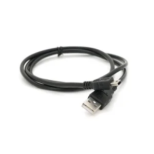 Дата кабель USB 2.0 AM to Mini 5P 0.8m black Voltronic (YT-C/AM-1MnB/5728)