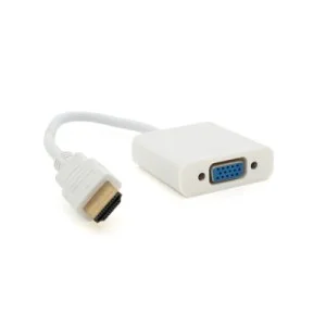 Перехідник HDMI M to VGA F 0.1m 4K/2K white Voltronic (YT-C-HDMI(M)/VGA(F)-W)