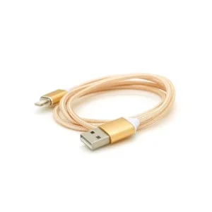 Дата кабель USB 2.0 to Micro 5P 1.0m 2A magnetic nylon gold Ninja (YT-MCFB-M/G/09165)