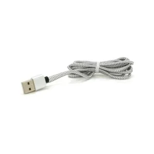 Дата кабель USB 2.0 to Lightning 2.0m 2A magnetic nylon silver Pipo (18169)