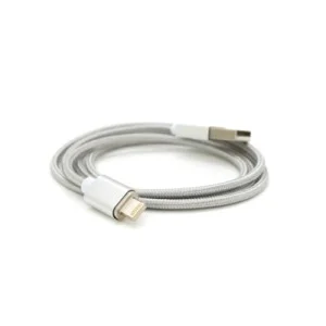Дата кабель USB 2.0 to Lightning 1.0m 2A magnetic nylon silver Voltronic (YT-MCFB-L/S/13190/09165)