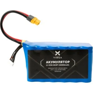 Аккумулятор для дрона Vinga Li-ion 6S3P 15000mAh з балансиром (JHY Li-Ion 21700 5000mAh) (V6S3P-5000)