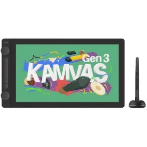 Графический планшет Huion Kamvas 16 Gen3 Black + рукавичка (GS1563)