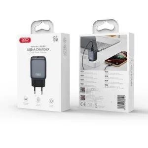 Зарядное устройство XO USB QC3.0 18W black (L152_Black)