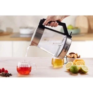 Електрочайник Gorenje 1.7л, 2,200 Вт, strix контроль, скло, нерж (K17OGS)