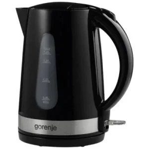 Електрочайник Gorenje 1.7л, 2,200 Вт, strix контроль, скло, чорний (K17OGP)