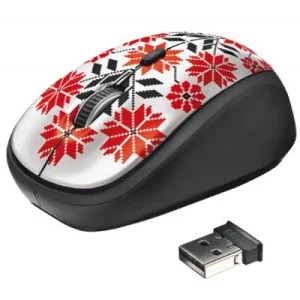 Мышка Trust Yvi Wireless Mouse - Ukrainian style - snow (20285)
