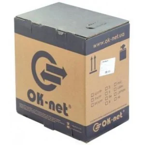 Кабель сетевой OK-Net UTP 500м cat.5, 2 пары, внешний (U/UTP-cat.5) (КПП-ВП (100) 2х2х0,50 / 500)