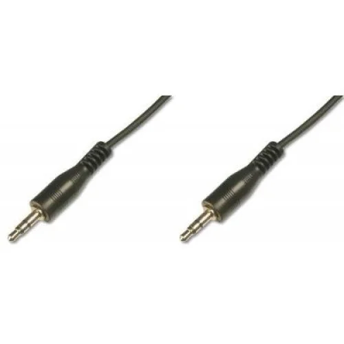 Кабель мультимедійний 3.5mm M to 3.5mm M 1.5m Digitus (AK-510100-015-S)