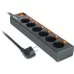 Мережевий фільтр живлення REAL-EL RS-6 EXTRA 3m, black (EL122300002)