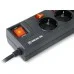 Сетевой фильтр питания REAL-EL RS-6 EXTRA 5m, black (EL122300003)