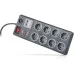 Сетевой фильтр питания REAL-EL RS-8F USB CHARGE 3m, black (EL122300004)