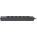 Сетевой фильтр питания REAL-EL REAL-EL RS-6 PROTECT USB, 5m, black (EL122300018)