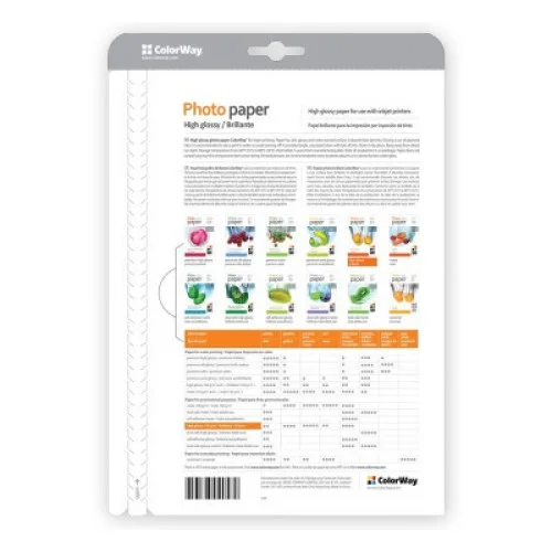 Фотопапір ColorWay A4 200г glossy 50л (PG200050A4)