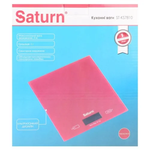 Весы кухонные Saturn ST-KS7810 Red