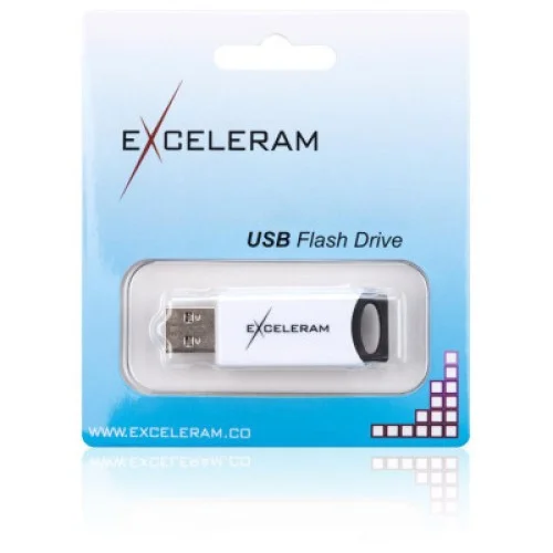 USB флеш накопитель eXceleram 64GB H2 Series White/Black USB 2.0 (EXU2H2W64)