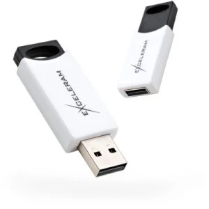 USB флеш накопитель eXceleram 64GB H2 Series White/Black USB 2.0 (EXU2H2W64)