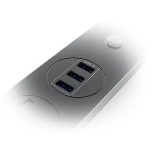 Мережевий фільтр живлення ColorWay CW-CHU33B, 3 розетки/3USB Black 1.8M (CW-CHU33B)