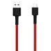 Дата кабель USB 2.0 AM to USB-C 1.0m Braide red Xiaomi (435419)