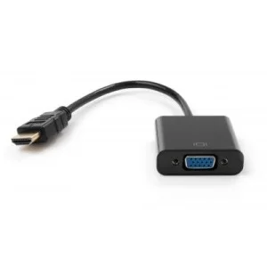 Перехідник HDMI M to VGA F 0.15m 1080p black Vinga (VCPAHDMIM2VGAFBK)
