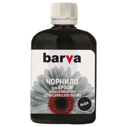 Чернила Barva EPSON L1110/L3100 (103) 100мл BLACK (E103-690)