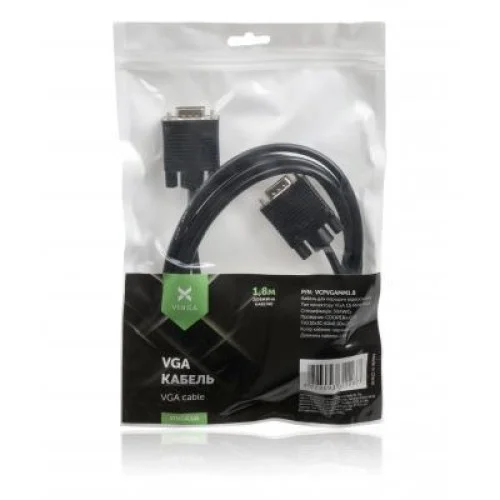 Кабель мультимедийный VGA M to VGA M 1.8m Vinga (VCPVGAMM1.8)