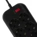 Сетевой фильтр питания ColorWay CW-CHE64B, 6 розеток/4USB Black (CW-CHE64B)