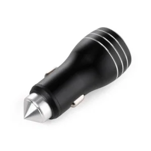 Зарядний пристрій Vinga QC3 Quick Dual USB Car Charger aluminium 18W Max (VCCQAABK)
